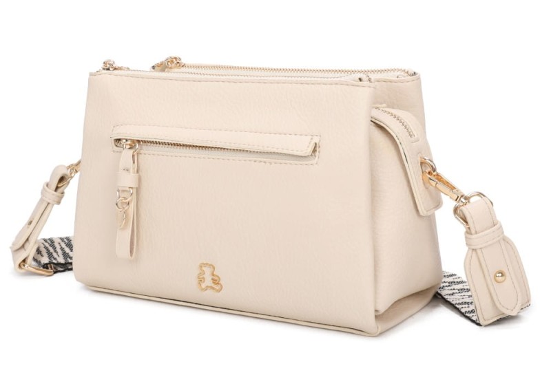 Lulu Castagnette Pojemna torebka listonoszka 3 komory