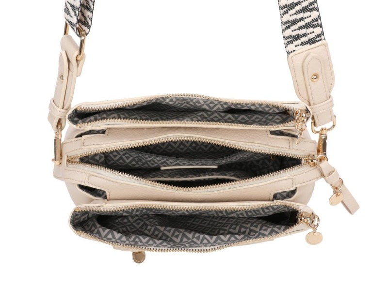 Lulu Castagnette Pojemna torebka listonoszka 3 komory