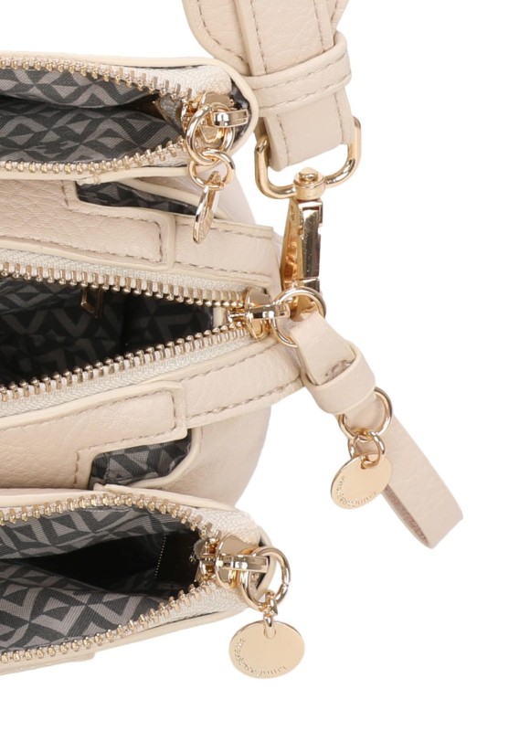 Lulu Castagnette Pojemna torebka listonoszka 3 komory