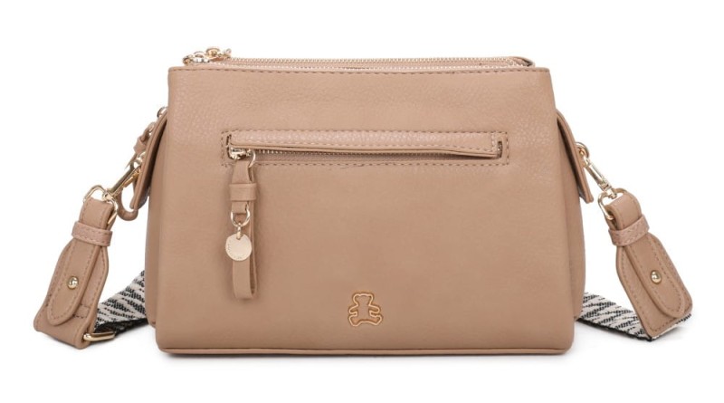 Lulu Castagnette Pojemna torebka listonoszka 3 komory