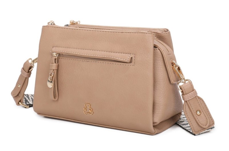 Lulu Castagnette Pojemna torebka listonoszka 3 komory