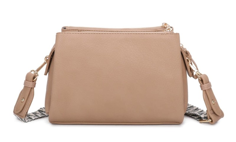 Lulu Castagnette Pojemna torebka listonoszka 3 komory