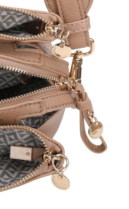 Lulu Castagnette Pojemna torebka listonoszka 3 komory