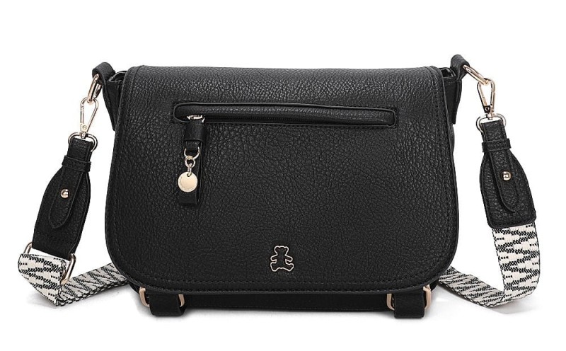 Lulu Castagnette Duża pojemna torebka listonoszka z klapą