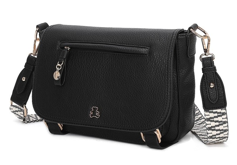 Lulu Castagnette Duża pojemna torebka listonoszka z klapą