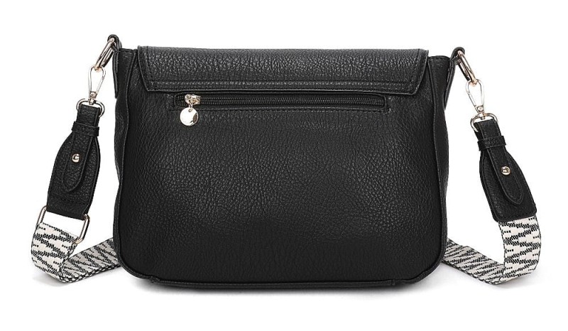 Lulu Castagnette Duża pojemna torebka listonoszka z klapą