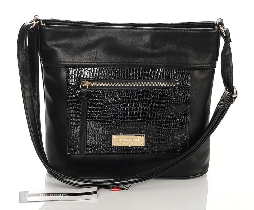 MONNARI Czarna torebka listonoszka 