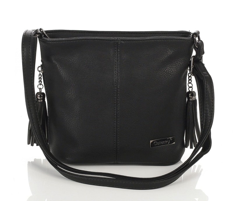 Gallantry Paris Czarna torebka listonoszka na długim pasku