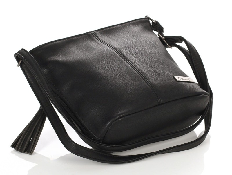 Gallantry Paris Czarna torebka listonoszka na długim pasku