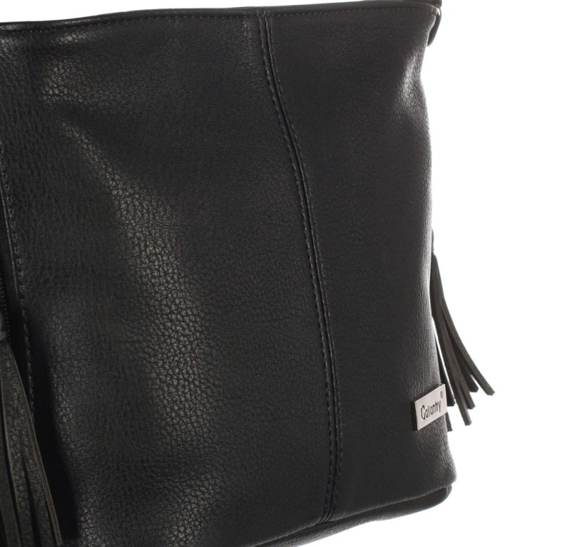 Gallantry Paris Czarna torebka listonoszka na długim pasku