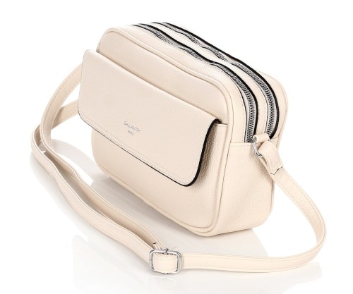 Gallantry Paris Torebka listonoszka Kremowa Dwa zamki