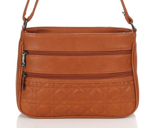 Gallantry Paris torebka listonoszka Brązowa Praktyczna