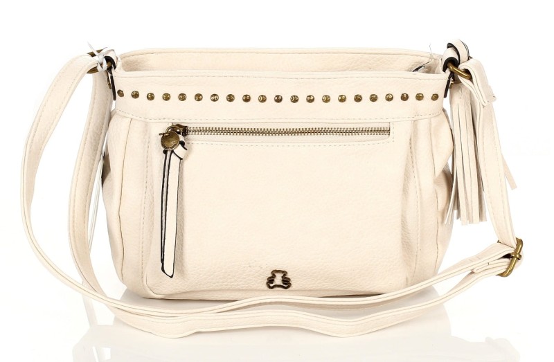 Lulu Castagnette beżowa torebka listonoszka