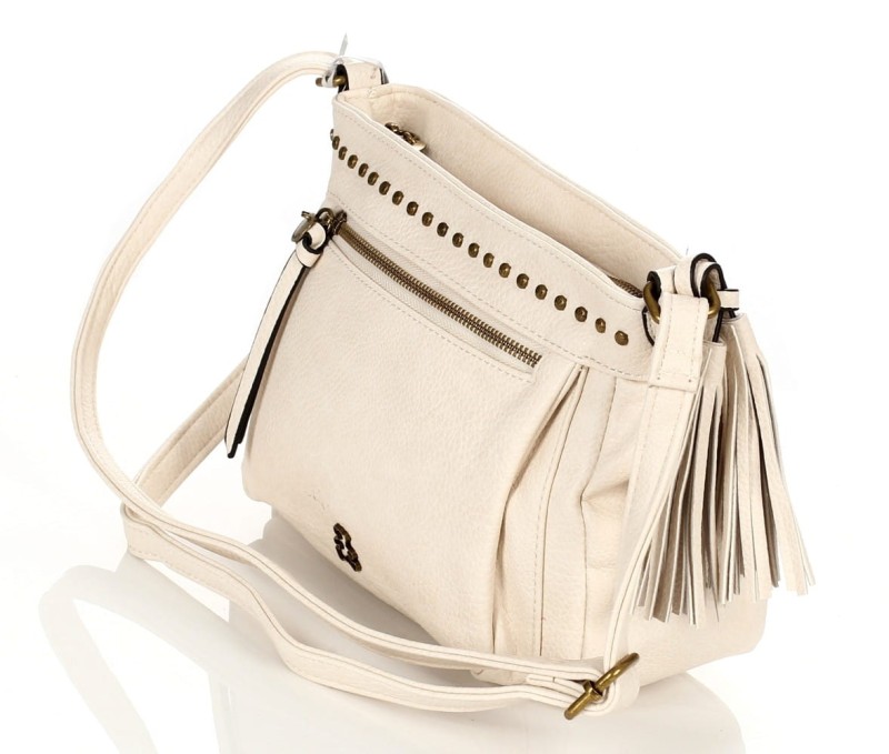 Lulu Castagnette beżowa torebka listonoszka