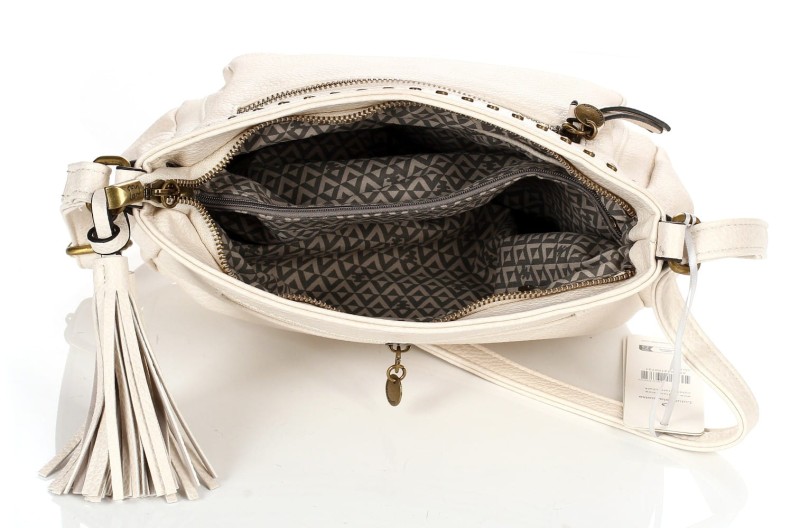 Lulu Castagnette beżowa torebka listonoszka