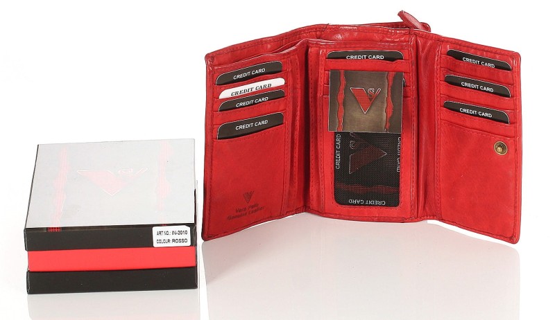 Cudowny skórzany portfel damski Indyjska skóra