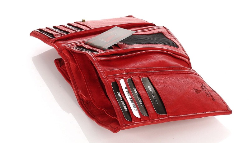 Cudowny skórzany portfel damski Indyjska skóra