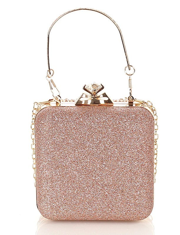 łososiowa torebka wizytowa Kopertówka PUZDERKO