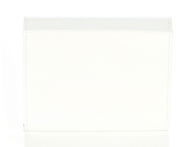 Salvare Świetna kopertówka na łańcuszku Biały + Srebro