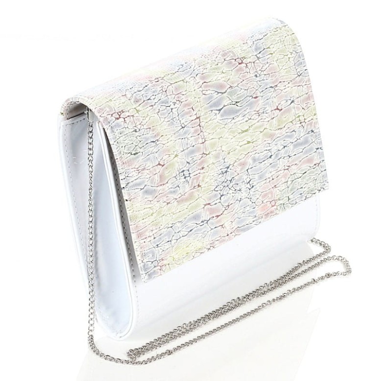 Salvare Świetna kopertówka na łańcuszku Lakier Biały