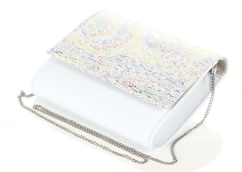 Salvare Świetna kopertówka na łańcuszku Lakier Biały