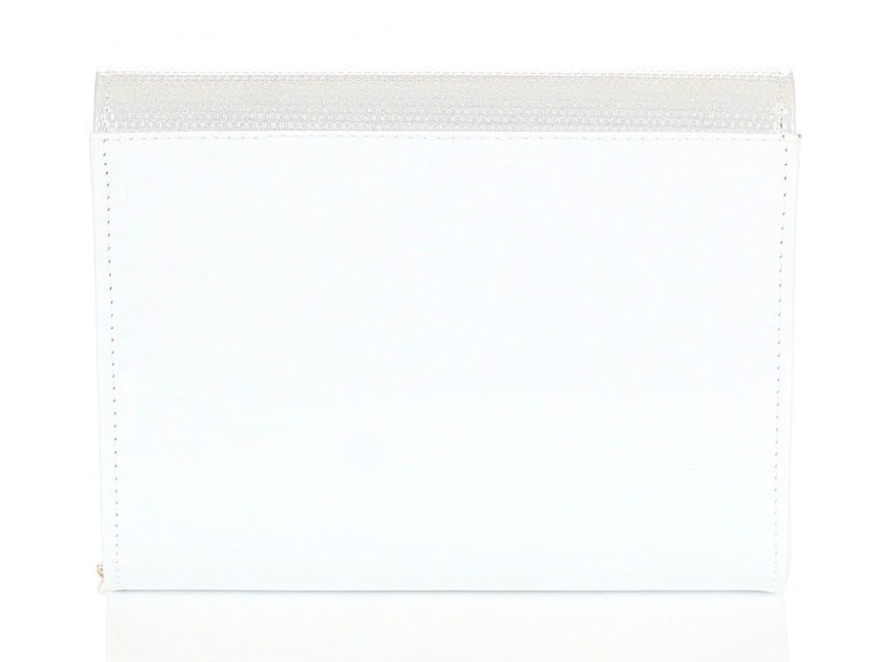 Salvare Świetna torebka kopertówka na łańcuszku Biała