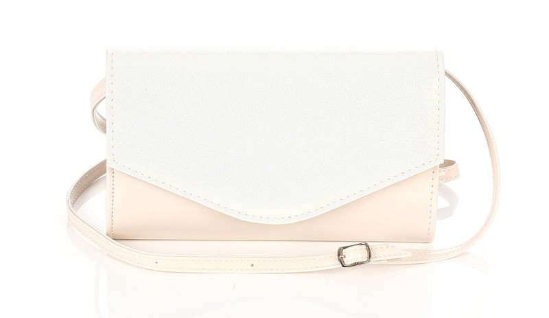 SALVARE Niewielka zgrabna torebka kopertówka na pasku