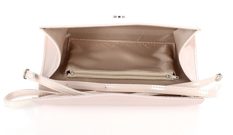 SALVARE Niewielka zgrabna torebka kopertówka na pasku