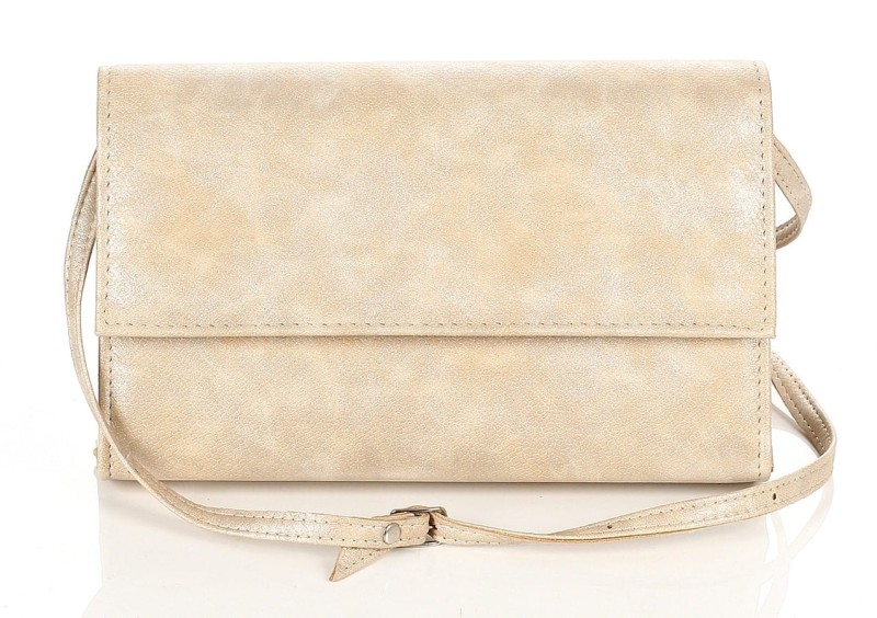 SALVARE Duża torebka kopertówka na pasku