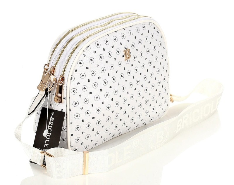 BRICOLE Pojemna trzykomorowa torebka listonoszka