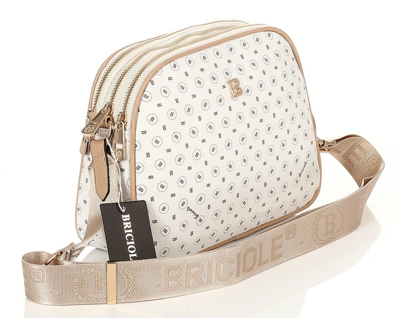 BRICOLE Pojemna trzykomorowa torebka listonoszka