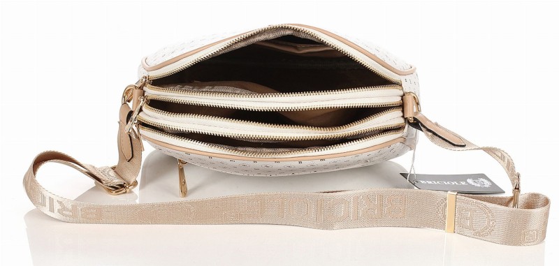 BRICOLE Pojemna trzykomorowa torebka listonoszka