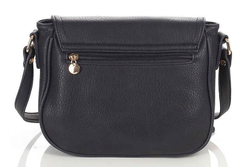 Torebka listonoszka z klapą granatowa Lulu Castagnette