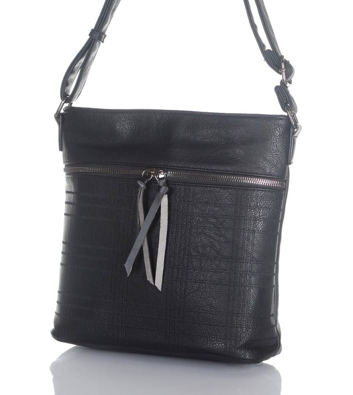 Torebka listonoszka damska pojemna na długim pasku