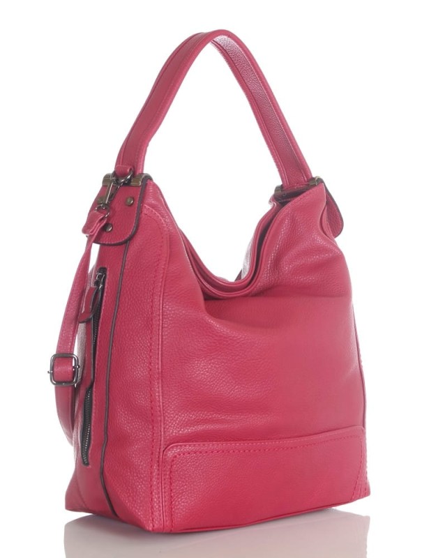 Torebka damska worek na ramię z dodatkowym paskiem