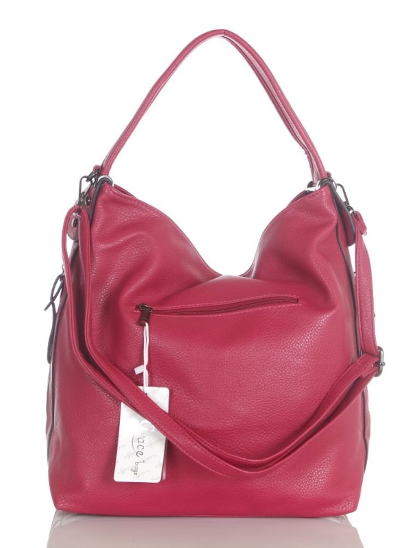 Torebka damska worek na ramię z dodatkowym paskiem