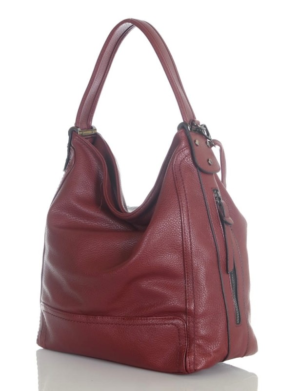 Torebka damska worek na ramię z dodatkowym paskiem