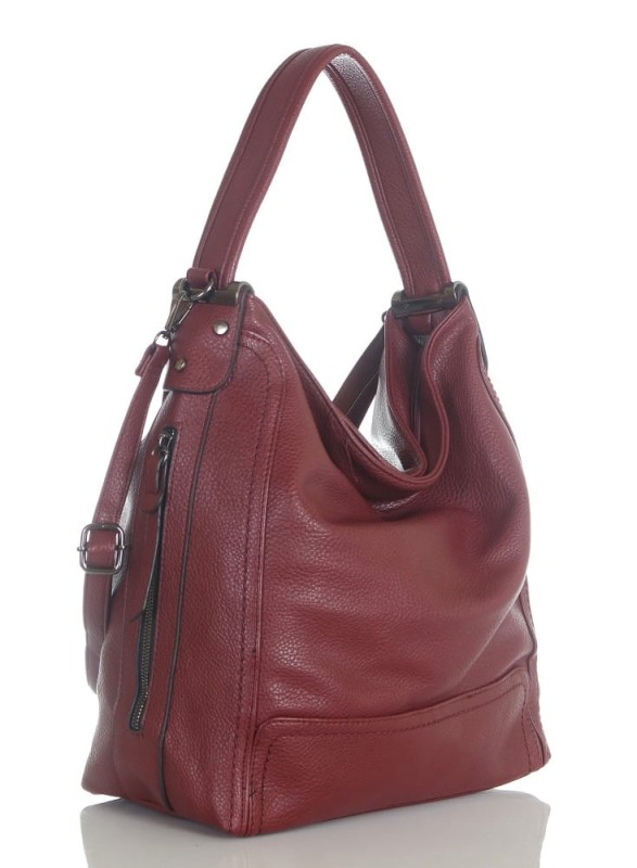 Torebka damska worek na ramię z dodatkowym paskiem