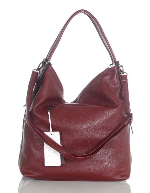 Torebka damska worek na ramię z dodatkowym paskiem