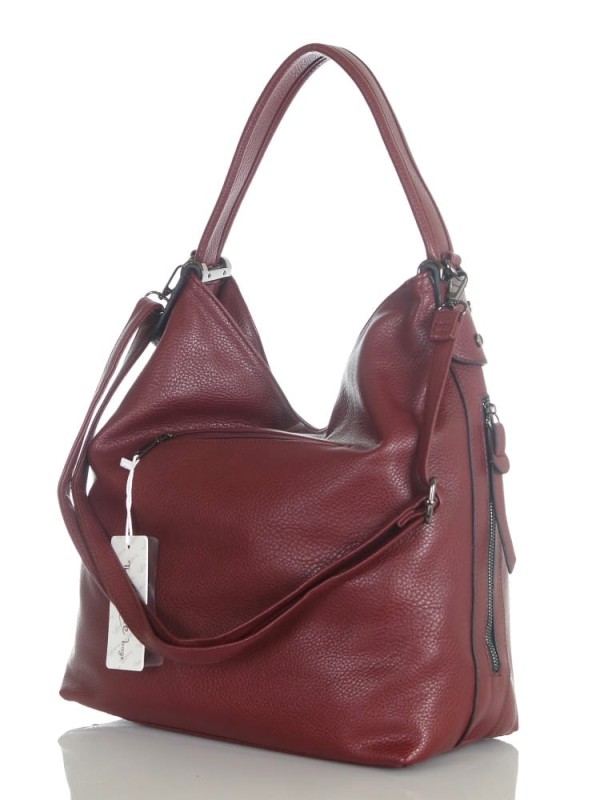 Torebka damska worek na ramię z dodatkowym paskiem