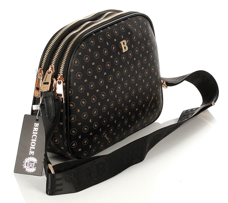 BRICOLE Pojemna trzykomorowa torebka listonoszka