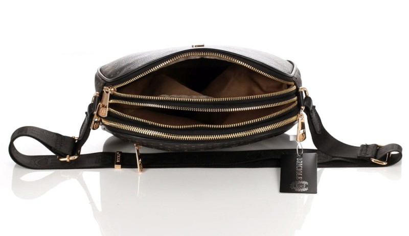 BRICOLE Pojemna trzykomorowa torebka listonoszka