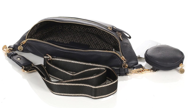 Lulu Castagnette Cudna Nerka Saszetka Biodrówka na szerokim pasku