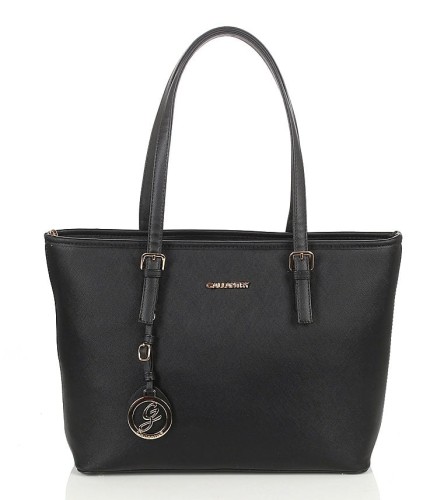 Gallantry Paris Czarna torebka shopper na wygodnych rączkach