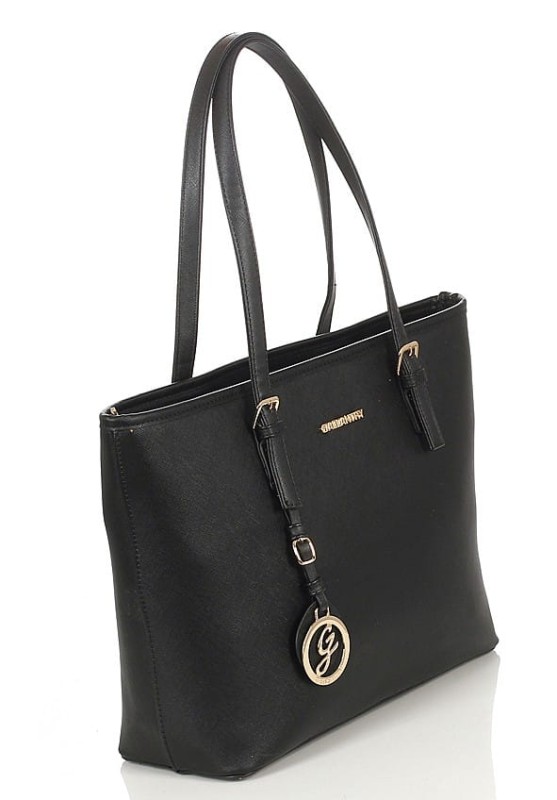 Gallantry Paris Czarna torebka shopper na wygodnych rączkach