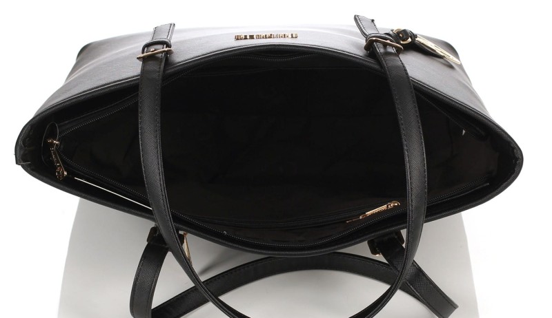 Gallantry Paris Czarna torebka shopper na wygodnych rączkach