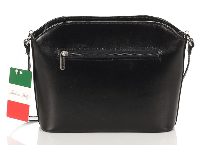 VERA PELLE ITALY Skórzana torebka listonoszka Elegancka Klasyczna