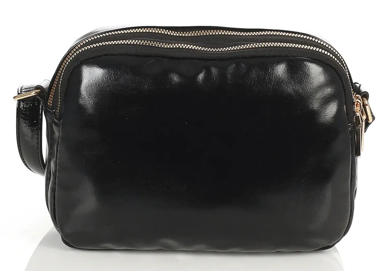 Czarna torebka listonoszka Monnari Dwie komory