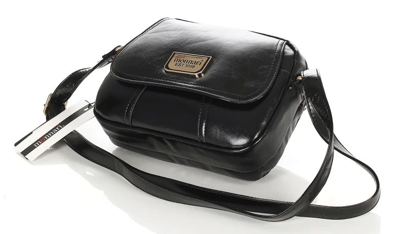 Czarna torebka listonoszka Monnari Dwie komory