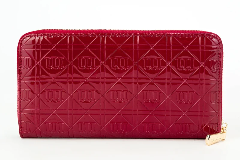 Czerwony portfel Monnari Skóra ekologiczna Piórnik Lakier